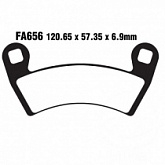 Колодки тормозные EBC FA656TT