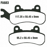 Колодки тормозные EBC FA683TT