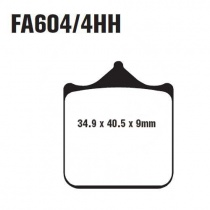 Колодки тормозные EBC GPFAX604/4HH