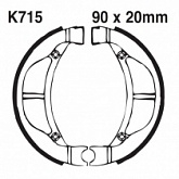 Колодки тормозные EBC K715G