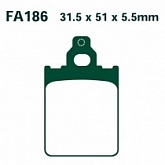 Колодки тормозные EBC SFA186