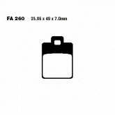 Колодки тормозные EBC SFA260
