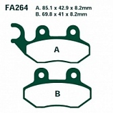 Колодки тормозные EBC SFA264