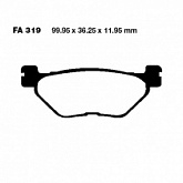 Колодки тормозные EBC SFA319HH