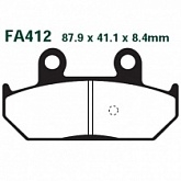 Колодки тормозные EBC SFA412