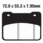 Колодки тормозные EBC SFA627HH