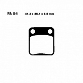 Колодки тормозные EBC SFAC054