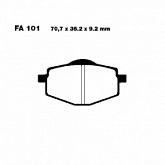 Колодки тормозные EBC SFAC101