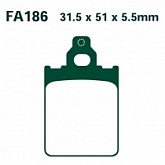 Колодки тормозные EBC SFAC186 