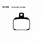 Колодки тормозные EBC SFAC266 
