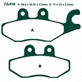 Колодки тормозные EBC SFAC418