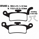 Колодки тормозные EBC SFAC492