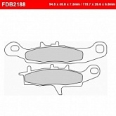 Колодки тормозные Ferodo FDB2188SG