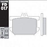 Колодки тормозные Galfer FD017G1054