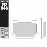 Колодки тормозные Galfer FD046G1054