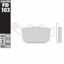 Колодки тормозные Galfer FD103G1371
