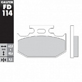 Колодки тормозные Galfer FD114G1396