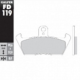 Колодки тормозные Galfer FD119G1054
