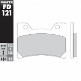 Колодки тормозные Galfer FD121G1054