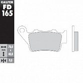 Колодки тормозные Galfer FD165G1396