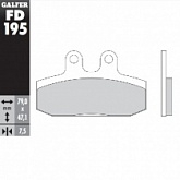 Колодки тормозные Galfer FD195G1054