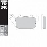 Колодки тормозные Galfer FD340G1371