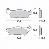 Колодки тормозные Moto-Master 093021