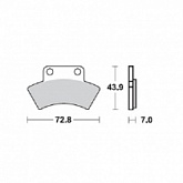 Колодки тормозные Pro-x 37.204402