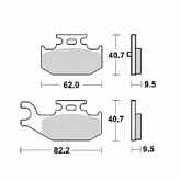 Колодки тормозные Pro-x 37.226102