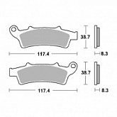 Колодки тормозные SBS 159CT