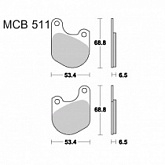Колодки тормозные TRW Lucas MCB511