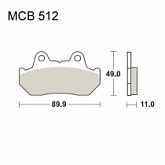 Колодки тормозные TRW Lucas MCB512SH