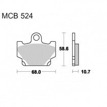 Колодки тормозные TRW Lucas MCB524