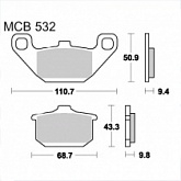 Колодки тормозные TRW Lucas MCB532