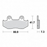 Колодки тормозные TRW Lucas MCB534LC