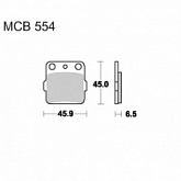 Колодки тормозные TRW Lucas MCB554SI
