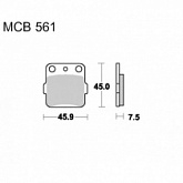 Колодки тормозные TRW Lucas MCB561SI