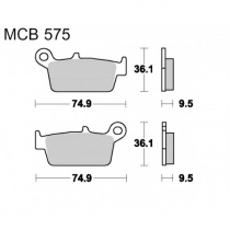 Колодки тормозные TRW Lucas MCB575