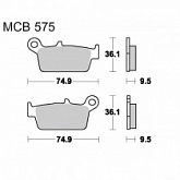 Колодки тормозные TRW Lucas MCB575SI