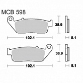 Колодки тормозные TRW Lucas MCB598