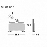 Колодки тормозные TRW Lucas MCB611