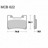 Колодки тормозные TRW Lucas MCB622SV