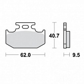 Колодки тормозные TRW Lucas MCB625RSI