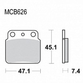 Колодки тормозные TRW Lucas MCB626SI