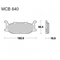 Колодки тормозные TRW Lucas MCB640