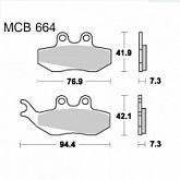Колодки тормозные TRW Lucas MCB664EC