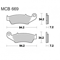 Колодки тормозные TRW Lucas MCB669SV