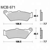 Колодки тормозные TRW Lucas MCB671SH