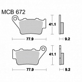 Колодки тормозные TRW Lucas MCB672EC