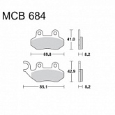 Колодки тормозные TRW Lucas MCB684